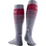 CEP SKI THERMO MERINO TALL COMPRESSION SOCKS Компрессионные гольфы с шерстью мериноса для катания на лыжах Серый/Красный - фото 325581