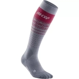 CEP SKI THERMO MERINO TALL COMPRESSION SOCKS Компрессионные гольфы с шерстью мериноса для катания на лыжах Серый/Красный - фото 325583