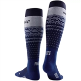 CEP SKI THERMO MERINO TALL COMPRESSION SOCKS Компрессионные гольфы с шерстью мериноса для катания на лыжах Темно-синий/Серый - фото 325689