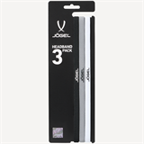 Jögel CAMP TRAINING HEADBANDS 3 PACK Резинки спортивные на голову Черный/Серый/Белый - фото 325751