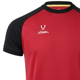 Jögel CAMP REGLAN JERSEY Футболка игровая футбольная Красный/Черный - фото 325789