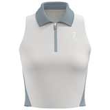 7/6 KRIS TOP "ANTARCTICA" Топ теннисный женский Белый/Голубой - фото 325964