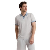 7/6 ANDY POLO "ANTARCTICA" Поло теннисное Белый/Голубой - фото 326004