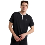 7/6 ANKL POLO 2.0 "EBONY" Поло теннисное Темно-синий/Белый - фото 326016