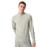 Gri SS26-48M ВЕСНА Лонгслив беговой на молнии Серый - фото 326352