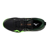 Mizuno WAVE MOMENTUM PRO Кроссовки волейбольные Черный/Салатовый - фото 326685