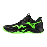 Mizuno WAVE MOMENTUM PRO Кроссовки волейбольные Черный/Салатовый - фото 326688