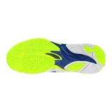 Mizuno WAVE LIGHTNING ELITE MID Кроссовки волейбольные Белый/Темно-синий/Желтый - фото 326710