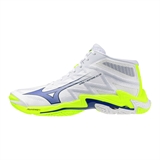 Mizuno WAVE LIGHTNING ELITE MID Кроссовки волейбольные Белый/Темно-синий/Желтый - фото 326711