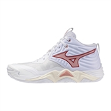 Mizuno WAVE MOMENTUM ELITE MID (W) Кроссовки волейбольные женские Белый/Красный - фото 326724