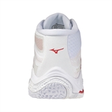 Mizuno WAVE LIGHTNING ELITE MID (W) Кроссовки волейбольные женские Белый/Красный - фото 326726