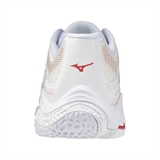 Mizuno WAVE LIGHTNING ELITE (W) Кроссовки волейбольные женские Белый/Красный - фото 326741