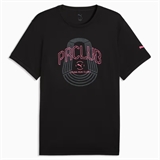 Puma RUN CLUB GRAPHIC TEE Футболка беговая Черный - фото 328064