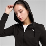 Puma ESS FULL-ZIP FLEECE HOODIE (W) Куртка беговая женская Черный - фото 328092