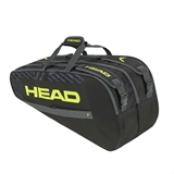 Head BASE RACQUET BAG M Сумка для ракеток Черный/Салатовый - фото 328268