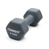 Torres PL522504 Гантель металлическая в неопреновой оболочке 4 кг - фото 328783