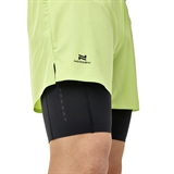 Nordski ROAD LIME/BLACK Шорты беговые 2 в 1 Салатовый/Черный - фото 329190