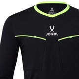 Jögel DIVISION PERFORMDRY REFEREE LS TEE 2.0 Футболка судейская с длинным рукавом Черный/Салатовый - фото 329561