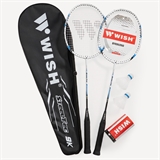 Wish STEELTEC 9 Набор для бадминтона (2 ракетки, 2 волана) Белый/Синий - фото 329642