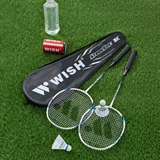 Wish STEELTEC 9 Набор для бадминтона (2 ракетки, 2 волана) Белый/Синий - фото 329651