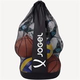 Jögel TEAM BALL BAG 10 Сетка для мячей Черный/Белый - фото 329705