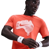 Nike COURT DRI-FIT Футболка теннисная Оранжевый/Белый - фото 329911