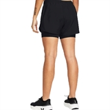 Under Armour FLY-BY 2IN1 (W) Шорты беговые 2 в 1 женские Черный/Белый - фото 329960