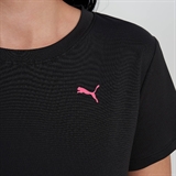 Puma RUN CLUB GRAPHIC TEE (W) Футболка беговая женская Черный/Розовый - фото 330303