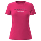 Puma RUN SLOGAN GRAPHIC TEE (W) Футболка беговая женская Розовый - фото 330314