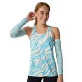 Gri SS26-06W-MB СТАРТ (W) Майка беговая женская Молочный/Голубой - фото 330346