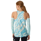 Gri SS26-06W-MB СТАРТ (W) Майка беговая женская Молочный/Голубой - фото 330347