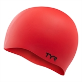 TYR WRINKLE FREE SILICONE CAP Шапочка для плавания Красный - фото 331134