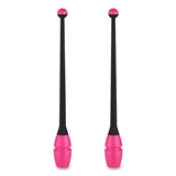 Indigo IN018 Булавы для художественной гимнастики Черный/Розовый - фото 331240