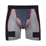 Big Boy COMFORT LINE Шорты компрессионные подростковые с защитой паха Черный/Красный - фото 331569