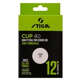 Stiga CUP ABS Мячи для настольного тенниса (12 шт) Белый - фото 331747