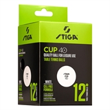 Stiga CUP ABS Мячи для настольного тенниса (12 шт) Белый - фото 331748