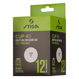 Stiga CUP ABS Мячи для настольного тенниса (12 шт) Белый - фото 331749