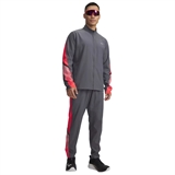Under Armour BCL STORM HOODED JKT Куртка беговая ветрозащитная Серый/Красный - фото 332834