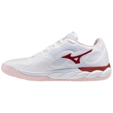 Mizuno WAVE ENFORCE COURT AC (W) Кроссовки теннисные женские Белый/Красный - фото 333932