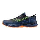 Mizuno WAVE DAICHI 9 Кроссовки беговые Темно-синий/Салатовый - фото 333946