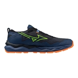 Mizuno WAVE DAICHI 9 Кроссовки беговые Темно-синий/Салатовый - фото 333948