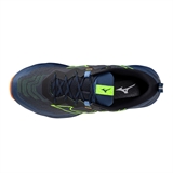 Mizuno WAVE DAICHI 9 Кроссовки беговые Темно-синий/Салатовый - фото 333949
