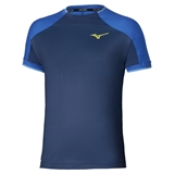 Mizuno STRAGAZER GRAPHIC SHORT SLEEVE TEE Футболка теннисная Темно-синий/Синий - фото 334048
