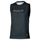 Mizuno CORE GRAPHIC SLEEVELESS Майка беговая Черный - фото 334071