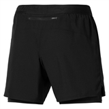 Mizuno CORE 5.5IN 2IN1 SHORT Шорты беговые Черный - фото 334112