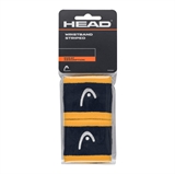 Head WRISTBAND STRIPED 2,5" (285864) Напульсники Темно-синий/Оранжевый - фото 334205
