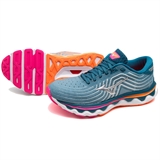 Mizuno WAVE HORIZON 6 (W) Кроссовки беговые женские Голубой/Серый - фото 334600