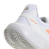 Adidas COURTJAM CONTROL 3 (W) Кроссовки теннисные женские Белый/Оранжевый - фото 334761