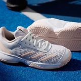 Adidas COURTFLASH Кроссовки теннисные детские Белый/Оранжевый - фото 334793