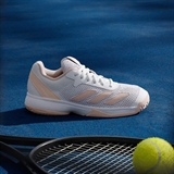 Adidas COURTFLASH Кроссовки теннисные детские Белый/Оранжевый - фото 334801